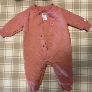 Carter's Quilted Pink Baby Outfit